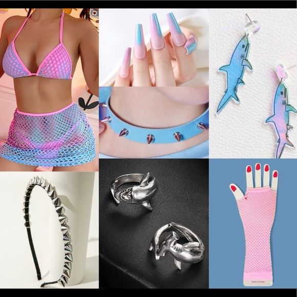 Handmade Other - Shark Bait Full Rave / Festival Outfit